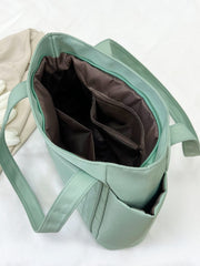 Oxford Cloth Tote Bag with Zipper - Trendsi