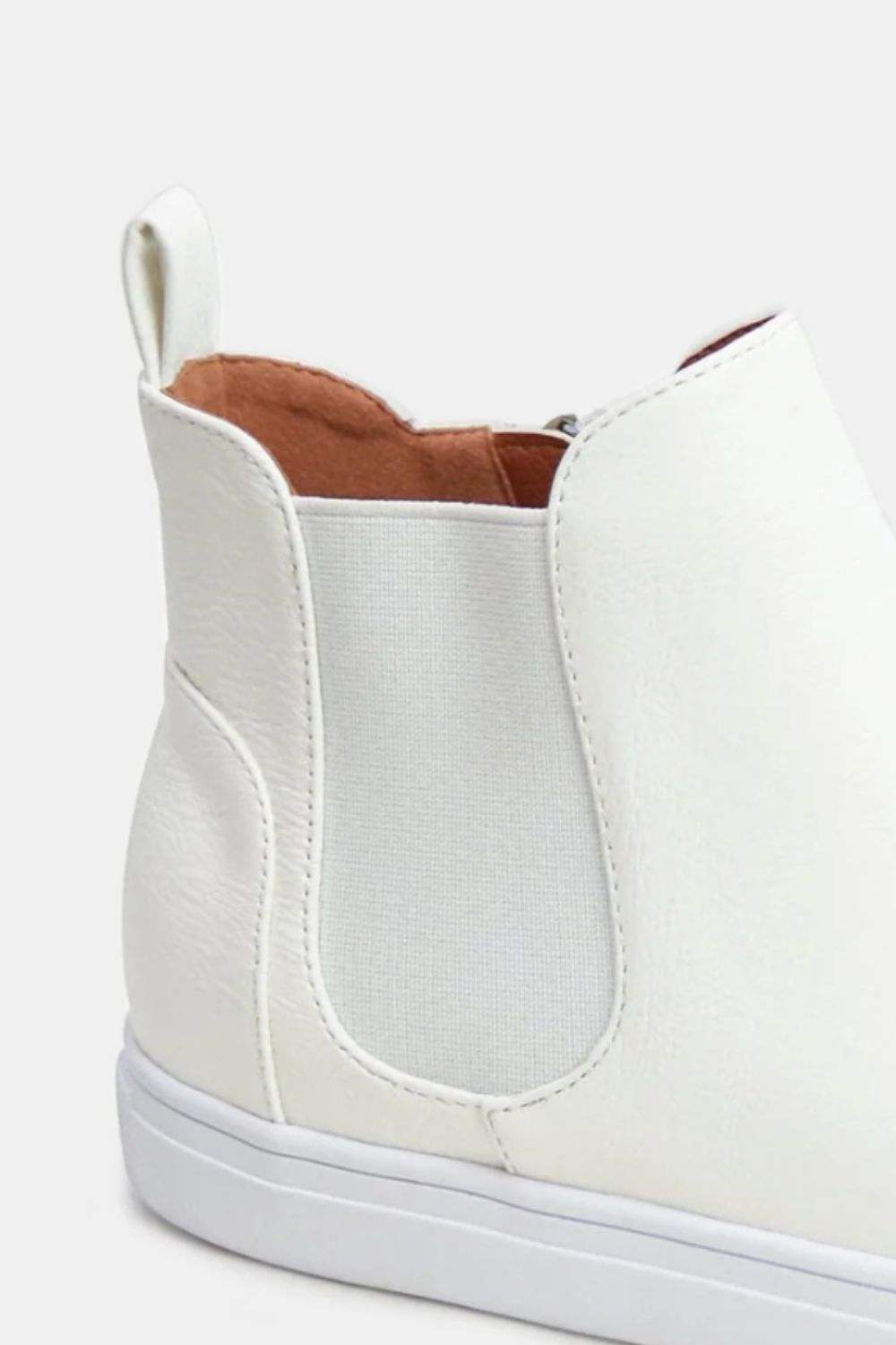 Beast Fashion Faux Suede Elastic Side Panel Sneakers - Trendsi - Flyclothing LLC