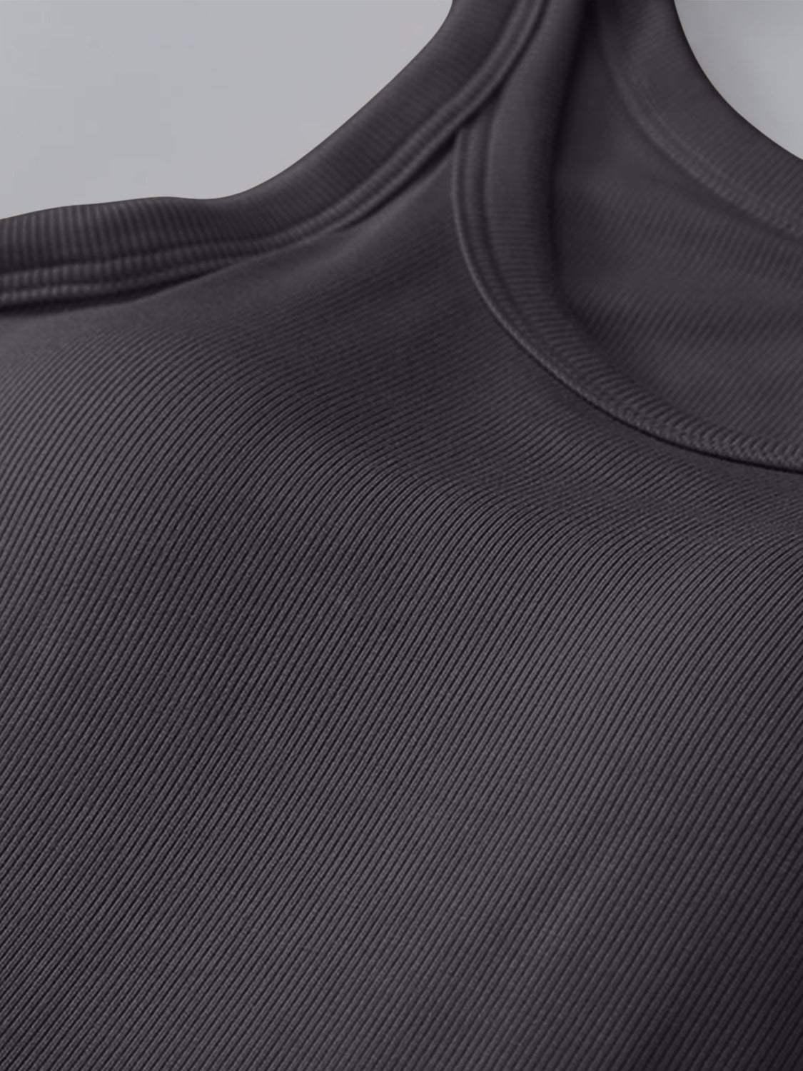 Round Neck Tank with Bra - Trendsi - Flyclothing LLC