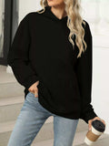 Kangaroo Pocket Long Sleeve Hoodie - Trendsi - Flyclothing LLC