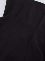 Elegant Stand Collar Blazer and Mini Skirt Set - Trendsi - Flyclothing LLC