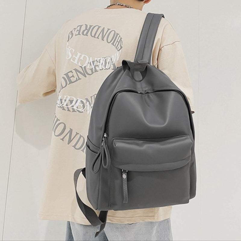 PU Leather Zip Backpack Bag - Trendsi - Flyclothing LLC