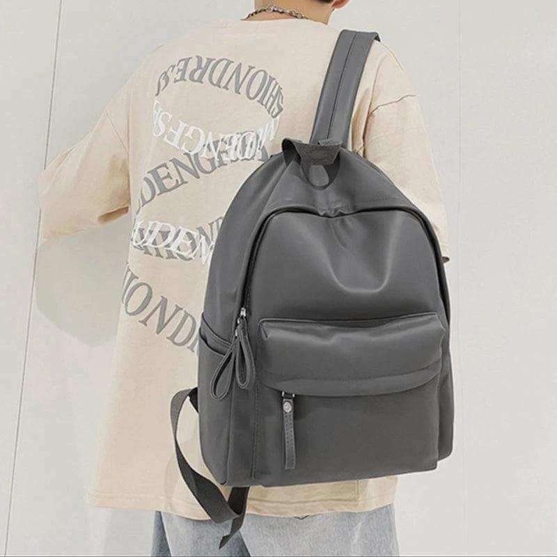 PU Leather Zip Backpack Bag - Trendsi - Flyclothing LLC