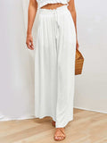 Drawstring Wide Leg Pants with Pockets - Trendsi - Flyclothing LLC