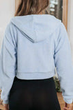 Drawstring Zip Up Long Sleeve Hoodie - Trendsi - Flyclothing LLC