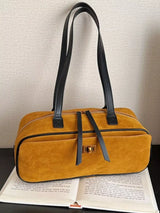 Suede Leather Shoulder Bag - Trendsi - Flyclothing LLC