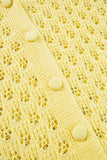 Openwork V-Neck Long Sleeve Cardigan - Trendsi - Flyclothing LLC