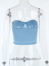 Sweetheart Neck Tube Top - Trendsi - Flyclothing LLC
