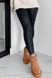 Pocketed V-Cut Waist Leggings - Trendsi - Flyclothing LLC