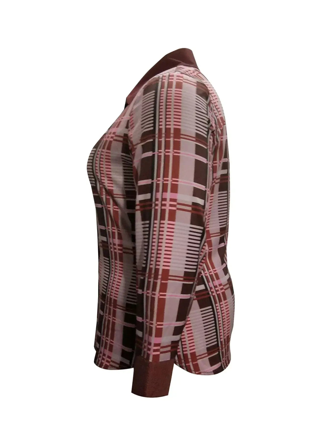 Plus Size Plaid Button-Down Shirt - Trendsi - Flyclothing LLC