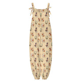 Baha Ranch Floral Horse Western Country Girl Overalls Jumpsuit