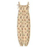 Baha Ranch Floral Horse Western Country Girl Overalls Jumpsuit - Baha Ranch Western Wear - Flyclothing LLC