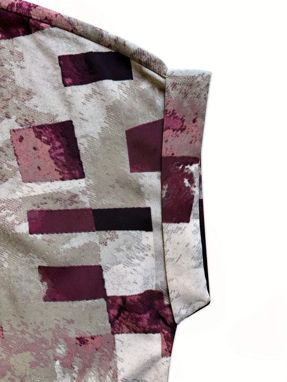 Printed Notched Short Sleeve Blouse - Trendsi - Flyclothing LLC