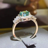 3 Carat Moissanite 925 Sterling Silver Ring - Trendsi