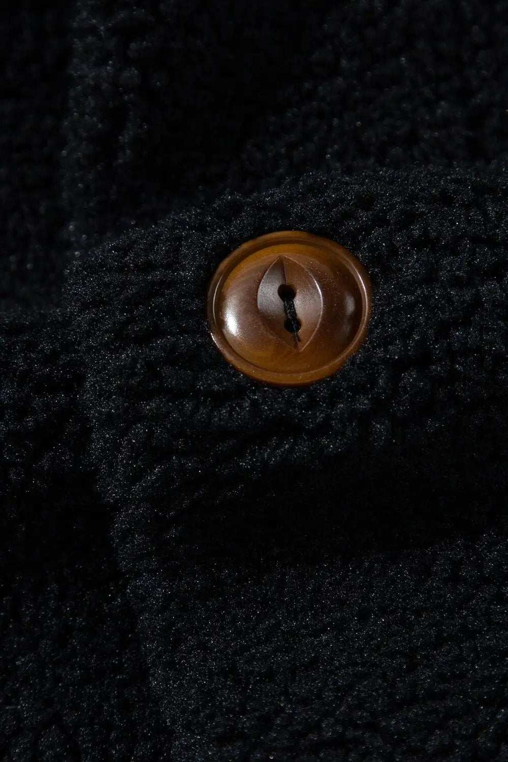 Fuzzy Mock Neck Button Up Vest Coat - Trendsi - Flyclothing LLC