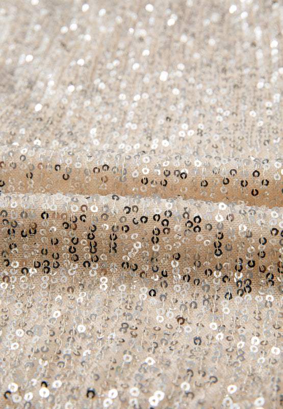Sequin Surplice Long Sleeve Bodysuit - Trendsi - Flyclothing LLC