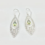 Alloy Rhinestone Cutout Earrings - Trendsi