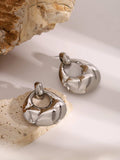 Stainless Steel Teardrop Shape Earrings - Trendsi - Flyclothing LLC