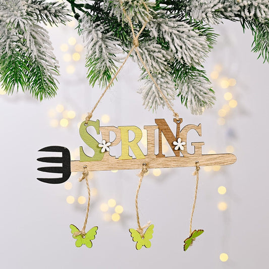 Easter Wooden Hanging Widget - Trendsi