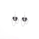 Halloween Alloy Heart Skull Earrings with Chain Detail - Trendsi - Flyclothing LLC