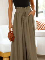 Wide Leg Pants with Pockets - Trendsi - Flyclothing LLC