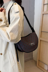Polyester Printed Adjustable Strap Crossbody Bag - Trendsi