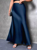 Satin Maxi Skirt - Trendsi - Flyclothing LLC