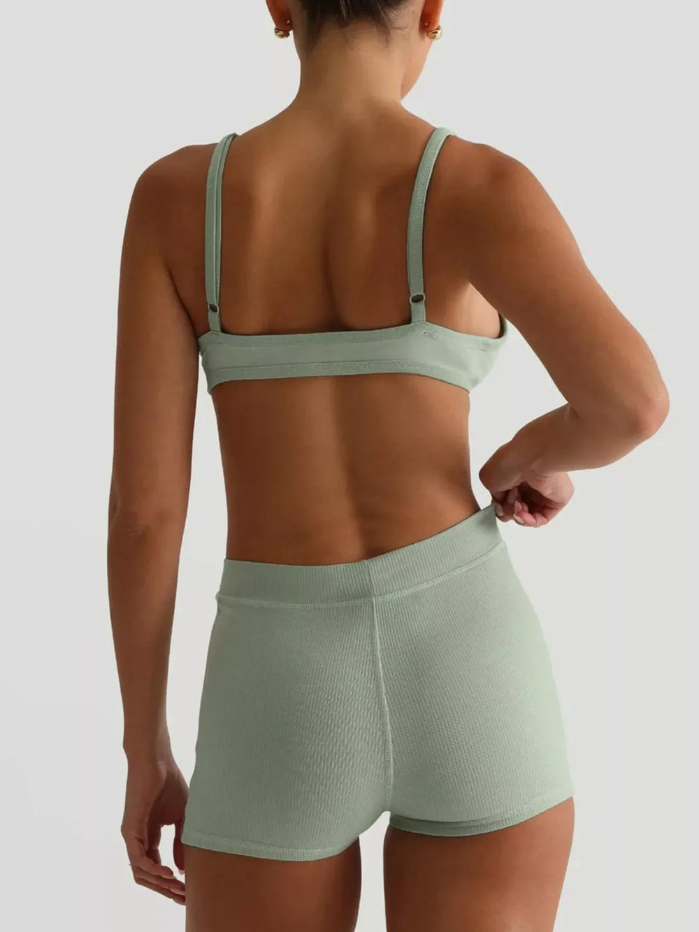 Seamless Bra and High Waist Shorts Active Set - Trendsi - Flyclothing LLC