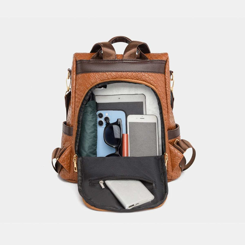 PU Leather Backpack Bag - Trendsi - Flyclothing LLC