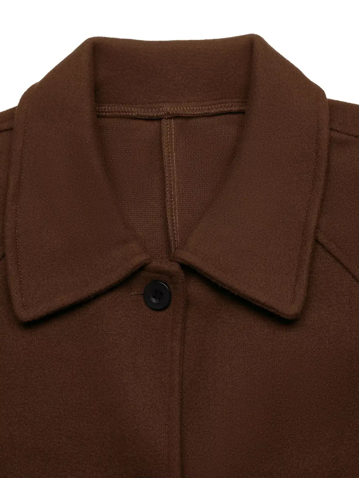 Single-Breasted Raglan Sleeve Outerwear - Trendsi - Flyclothing LLC