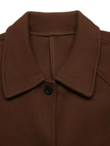 Single-Breasted Raglan Sleeve Outerwear - Trendsi - Flyclothing LLC