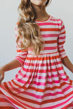 All You Need is Love 3/4 Sleeve Pocket Twirl Dress - Mila & Rose ®