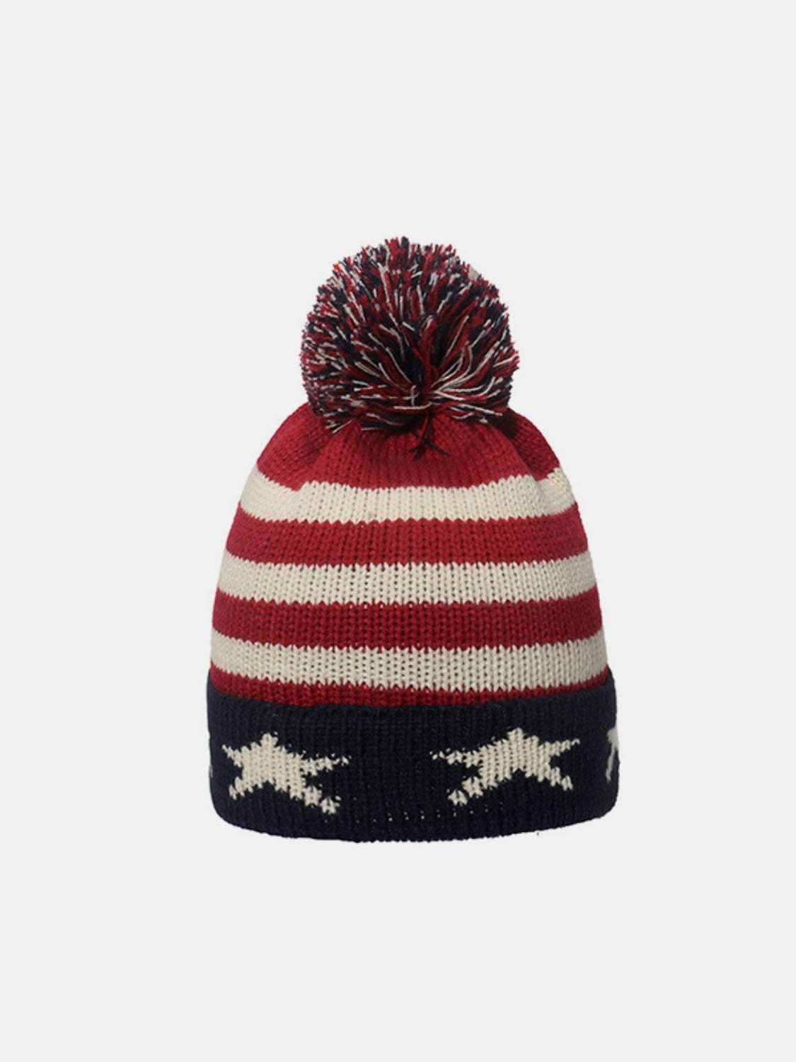 Roll Rim US Flag Knit Hat - Trendsi - Flyclothing LLC