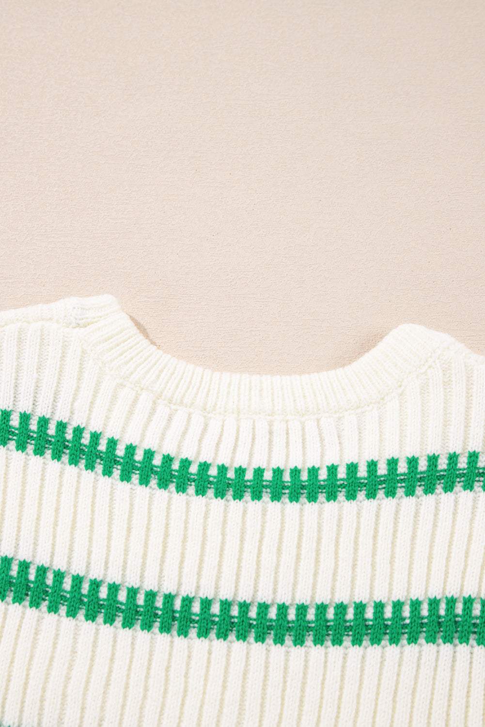 Striped Round Neck Sweater Vest - Trendsi - Flyclothing LLC