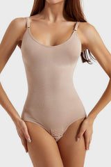 Basic Bae Full Size Scoop Neck Butt Lifting Bodysuit - Trendsi - Flyclothing LLC