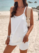 Full Size Pocketed Cami and Shorts Set - Trendsi - Flyclothing LLC