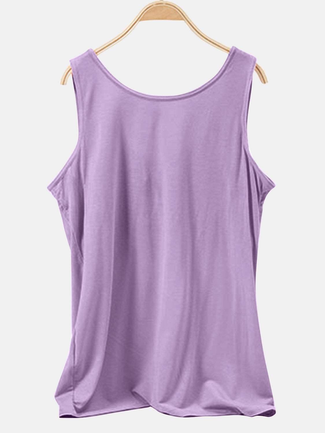 Scoop Neck Wide Strap Tank - Trendsi - Flyclothing LLC