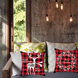 Merry Christmas Cushion Cover 45cm Elk Santa Claus Short Plush Sofa Pillow Cover Home Decor Pillowcase Christmas Decoration - My Store - Flyclothing LLC