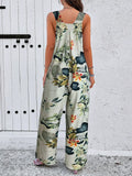 Plus Size Printed Wide Leg Jumpsuit - Trendsi - Flyclothing LLC