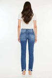 Kancan High Rise Distressed Slim Straight Jeans - Trendsi - Flyclothing LLC