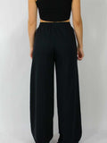 Elastic Waist Wide Leg Pants - Trendsi - Flyclothing LLC