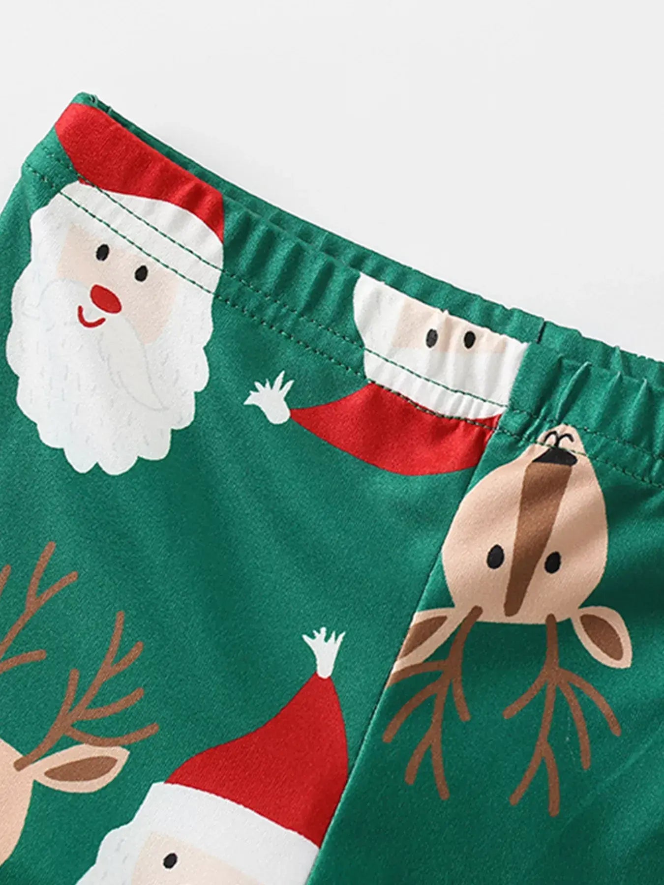 Children's Reindeer & Santa Christmas Pajama Set - Trendsi - Flyclothing LLC