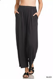 Zenana Elastic Waist Comfy Lounge Pants - Trendsi - Flyclothing LLC