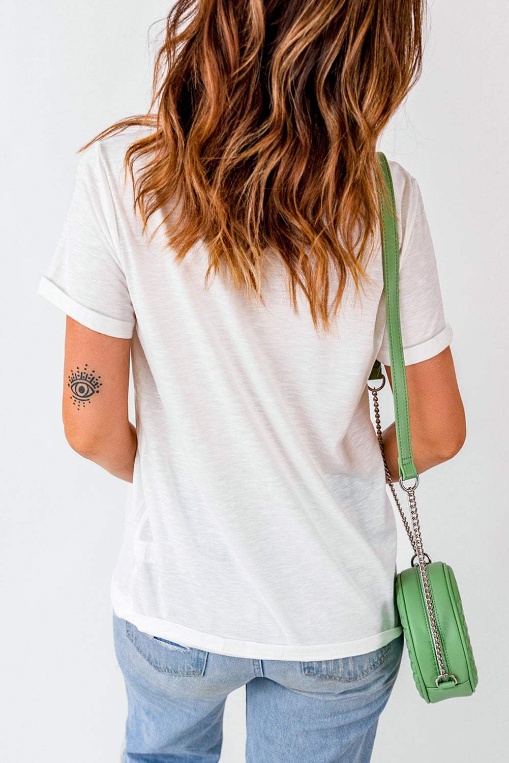 LOVE Round Neck Short Sleeve T-Shirt - Trendsi - Flyclothing LLC