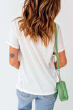 LOVE Round Neck Short Sleeve T-Shirt - Trendsi - Flyclothing LLC
