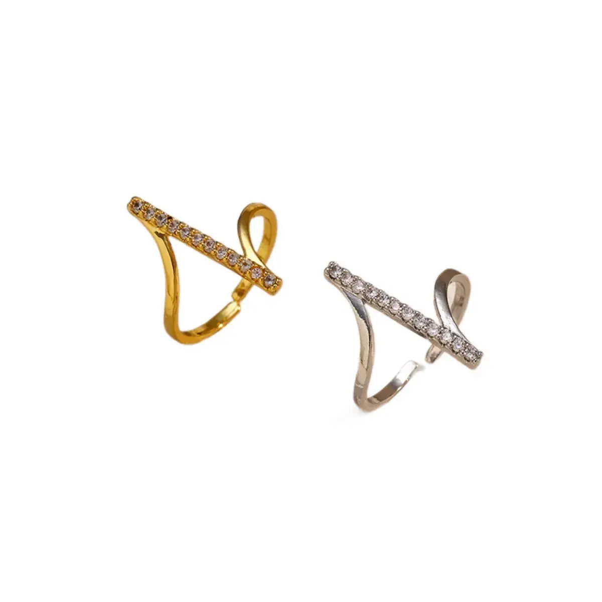 Irregular Rhinestone Ring - Trendsi - Flyclothing LLC