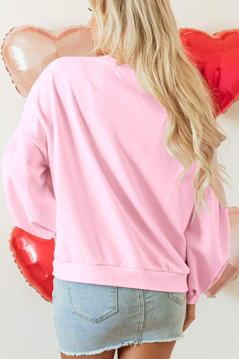 Bow Round Neck Long Sleeve Sweatshirt - Trendsi - Flyclothing LLC