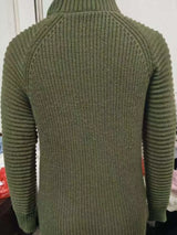 Full Size Turtleneck Raglan Sleeve Sweater Dress Plus Size - Trendsi - Flyclothing LLC