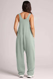 Lovelet V-Neck Wide Strap Overalls - Trendsi - Flyclothing LLC