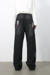 Men's Paint Loose Jeans - Trendsi - Flyclothing LLC